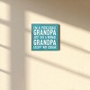 Slickblue Pickleball Grandpa Wood Sign – Funny 7x7 Rustic Wall Décor – Cooler Than Normal Grandpa, Color Options - 2 of 3