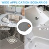 Unique Bargains Silicone Tub Stopper Floor Drain Cover, Anti-Odor Bathtub Drain Mat Plugs for Kitchen Bathroom Balcony - 3 of 4