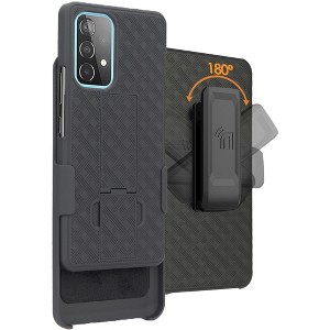 Nakedcellphone Case with Stand and Belt Clip Holster for Samsung Galaxy A53 - Black - 1 of 4