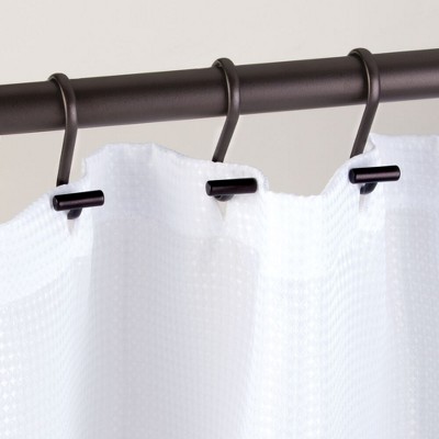 Interdesign T-Bar Shower Curtain Hooks Set of 12 Bronze