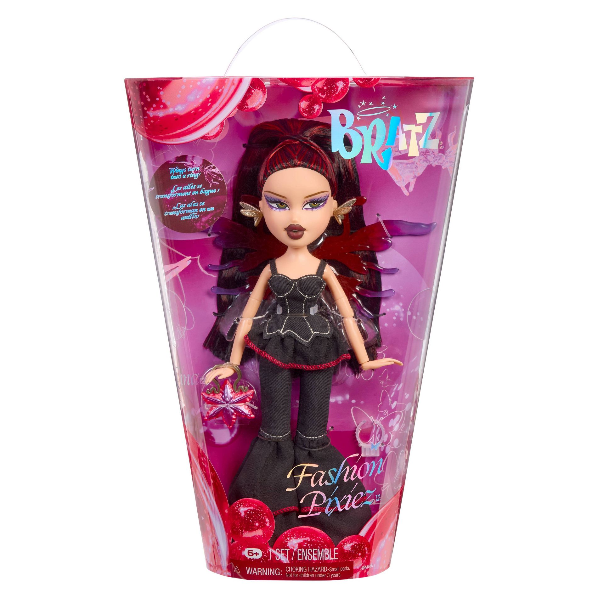 Bratz Fashion Pixiez Lina Collectible Fantasy Doll with Real Fashions and Accessories: Articulated Figure, Includes Accessories
