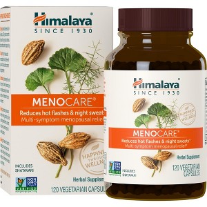 Himalaya MenoCare for Hot Flashes, Night Sweats & Menopause Relief, 800 mg, 120 Capsules, 1 Month Supply - 1 of 4