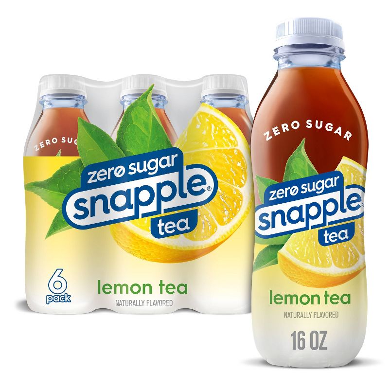 Snapple Zero Sugar Lemon Tea - 6pk/16 fl oz Bottles, 1 of 9