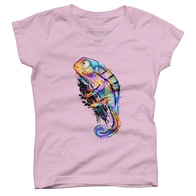 Girl's Design By Humans chameleon By alnavasord T-Shirt