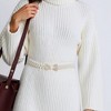 Unique Bargains Adjustable Waist Belt Beige 1 Pc - 2 of 4