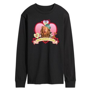 Men's - Wizard of Oz - Heart Cowardly Lion Long Sleeve Graphic T-Shirt - 1 of 4