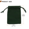 Unique Bargains Velvet Reusable Soft Jewelry Headphone Candy Drawstring Gift Bags 20 Pcs - 2 of 4