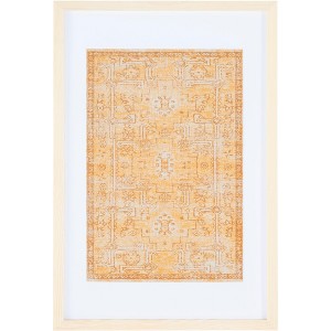 Renaldi - 25" X 16" - Gold - Framed Textile Wall Art - WLA1004 - Safavieh - 1 of 4