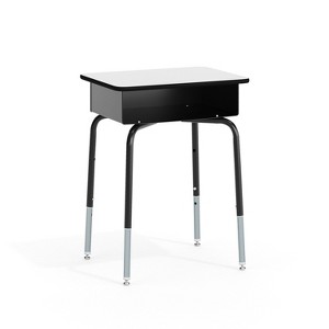 Flash Furniture Billie Student Desk with Open Front Metal Book Box - Set of 5 - 1 of 4