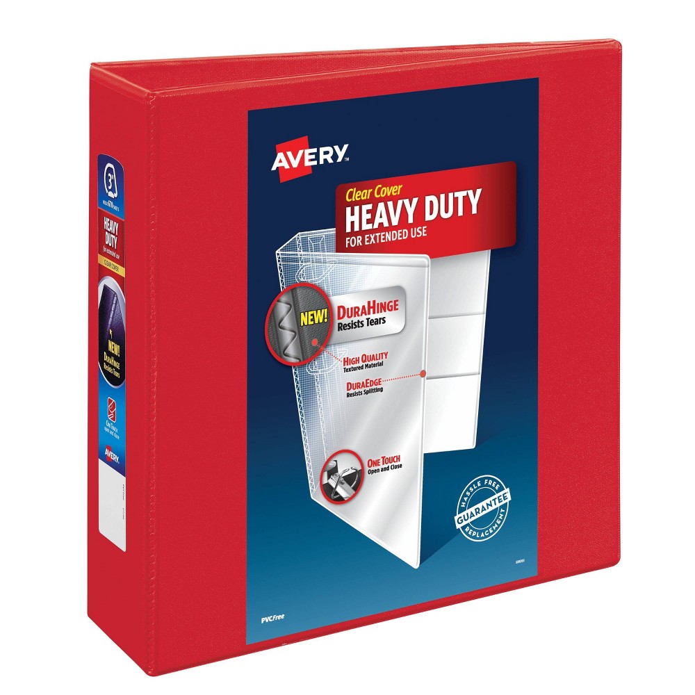 Avery 670 Sheet 3" Ring Binder Red