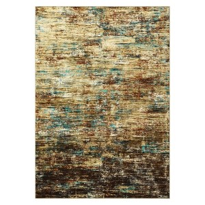 Washable Modern Abstract Living Room Bedroom Rugs, Indoor Contemporary Non Slip Floor Cover for Dining Room Home Office - 1 of 4