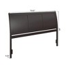 AFI Furnishings Portland King Sleigh Solid Wood Panel Headboard in Espresso - 3 of 4
