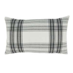 Saro Lifestyle Timeless Plaid Throw Pillow Cover - 1 of 3