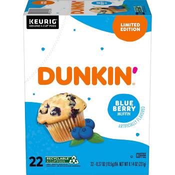 Dunkin Blueberry Muffin Medium Roast Coffee - 22ct