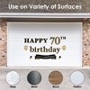 Big Dot of Happiness Adult 70th Birthday - Gold - Peel and Stick Birthday Party Decoration - Wall Decals Backdrop - 2 of 4