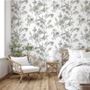 NuWallpaper Longwood Peel and Stick Wallpaper Charcoal: Removable Vinyl, Self-Adhesive, Smooth Finish, 28.2 Sq Ft Coverage - 3 of 4