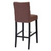 WestinTrends 29" Upholstered Linen Fabric Tufted Bar Stool Chair - 4 of 4