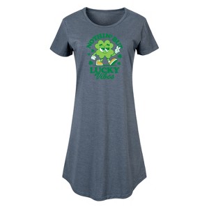 Women's - Instant Message - St. Patrick's Day Graphic T-shirt Dress - 1 of 4