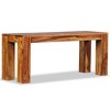 vidaXL Bench Solid Sheesham Wood 43.3 inches x13.8 inches x17.7 inches - 4 of 4