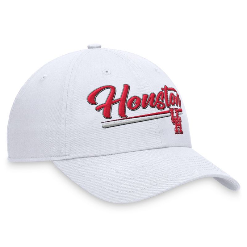 NCAA Houston Cougars Unstructured Washed Cotton Twill Hat - White, 3 of 5