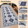 Washable Runner Rug, Vintage Printed Hallway Carpet, Non-Slip Low Pile Soft Oriental Accent Rug for Kitchen, Entryway, Laundry, - 4 of 4