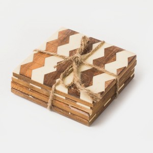 Marquewood Stripes Coasters - 1 of 3
