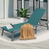 Kozyard Outdoor Folding Aluminum Lounge Chair, 5-Position Adjustable, No Assembly Required — Perfect for Patio, Beach, or Poolside - 2 of 4