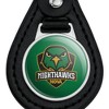 Northern Virginia Community College Primary Logo Black Leather Keychain - 3 of 4