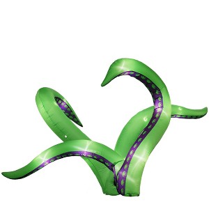 NAYSAYE Inflatable Holiday Decoration Octopus Tentacle Set for Halloween Yard and Party Displays, Green, 82.8"*31.5"*82.8" - 1 of 4