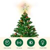 Aoibox LED Christmas Tree Topper Star with Remote Control 8 Lighting Modes Spiral Base for Holiday Party Home Decor 1 Piece - 2 of 4