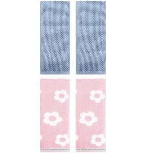 REGALWOVEN 4 Pcs Bathroom Hotel and Spa Waffle Cotton Hand Towels - 1 of 4