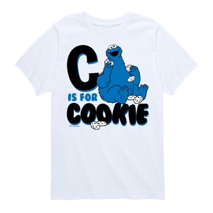 Boys' - Sesame Street - C Is For Cookie Short Sleeve Graphic T-Shirt - 1 of 4