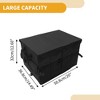 Unique Bargains Universal Car Trunk Organizer Multi Compartments Car Storage Organizer Foldable Black 1 Pc - 4 of 4