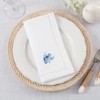 Saro Lifestyle Table Napkins With Embroidered Fish Design (Set of 6) - 4 of 4