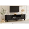 70.9" MDF Modern TV Stand with Drawers, Sideboard with Cabinet , Open Compartment, and Solid Wood Legs for TVs for Living Room - 3 of 4