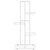 vidaXL 5-Floor Flower Stand 16.9"x8.7"x38.6" White Metal - 3 of 4