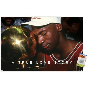 Trends International Michael Jordan - A True Love Story Unframed Wall Poster Prints - 1 of 4