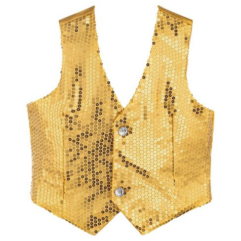 Dress Up America Sequin Vest -shiny Dance Vest For Kids - Size X