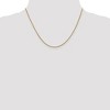 Black Bow Jewelry 1mm 14k Yellow Gold Diamond Cut Fancy Singapore Chain Necklace - 2 of 4