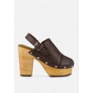 Alona Slingback High Block Heeled Clogs - 1 of 4