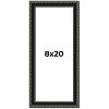 PosterPalooza | Panoramic Antique Black Picture Frame - UV Acrylic, Foam Board Backing, Hanging Hardware - 2 of 4
