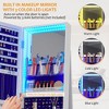 Fredees 360° Rotating Jewelry Armoire with Lights, Lockable Cabinet, Standing Full-Length Mirror & Jewelry Storage, Wheels - 4 of 4