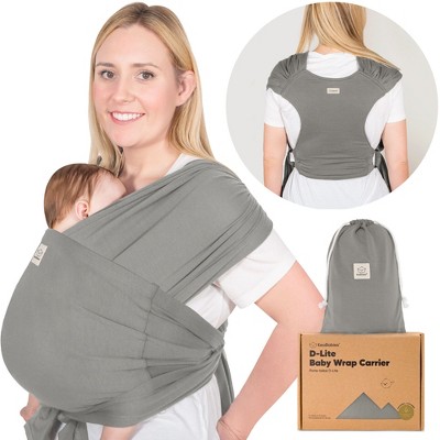 KeaBabies D-Lite Baby Wrap Carrier, Adjustable Baby Carrier, Baby Sling, Newborn, Infant, Toddler 7-44lbs