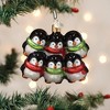 Old World Christmas Blown Glass Ornament for Christmas Tree, Penguin Family Of 6 (with OWC Gift Box) - 3 of 4