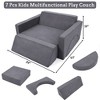 WhizMax 7pcs Modular Kids Play Couch, Toddler Couch Convertible Foam Play Couch Sofa for Nursery Playroom - image 2 of 4