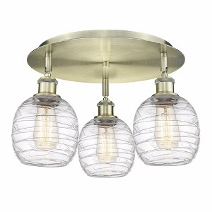 Belfast - 3 Light Flush Mount In Industrial Style-9.5 Inches Tall and 17.75 Inches Wide - 1 of 1