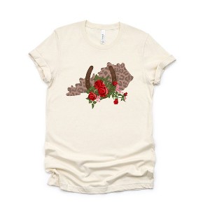 Simply Sage Market Women's Kentucky Horseshoe Roses Short Sleeve Graphic Tee - 1 of 3