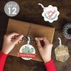 Big Dot of Happiness Feliz Navidad - Assorted Hanging Holiday and Spanish Christmas Party Favor Tags - Gift Tag Toppers - 12 Ct - 2 of 4