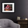 Trademark Fine Art - Tatyana Skorokhod Still Life With Roses And Berries Matted Framed Art - 2 of 4