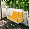 VisioGear 2PCS Set High Back Patio Chair Cushions, Tufted Rocking Chair Cushions, Adirondack Cushions, Yellow, 44''*22''*4" - 4 of 4